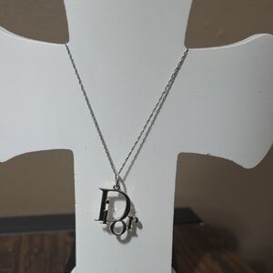 Dior (Authetic) Silver Pendant Necklace